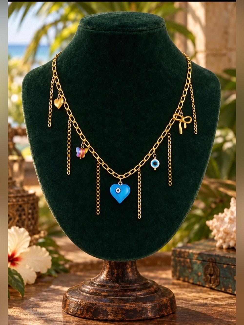 Blue Heart Necklace–Sandaya Signature Premium Collection